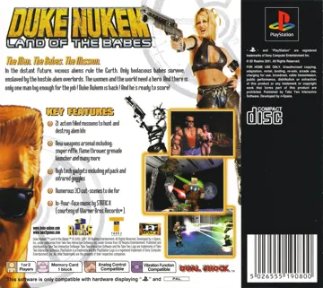 Duke Nukem - Land of the Babes (EU) box cover back